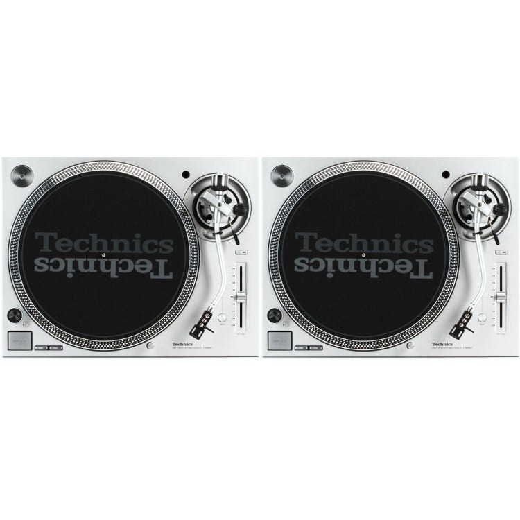 Technics SL-1200MK7-S Direct Drive Professional Turntable Pair - Silver